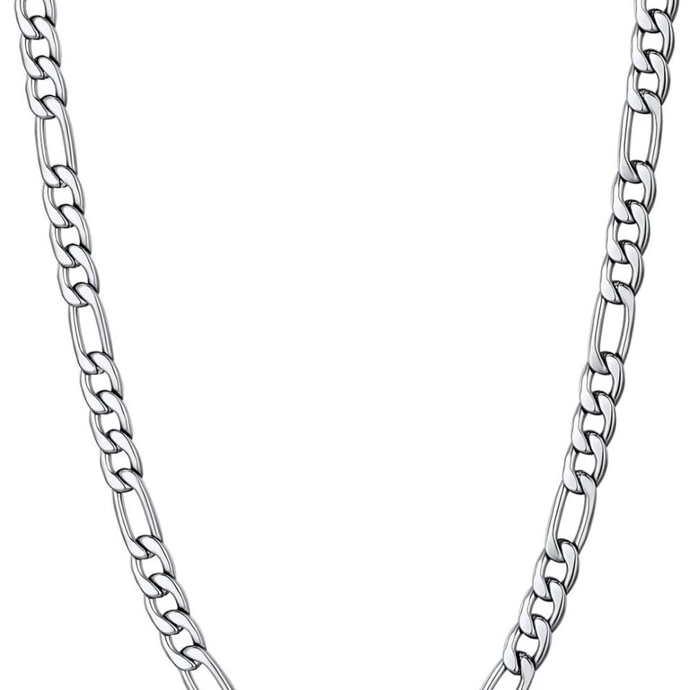 Figaro Chain, Twisted Rope Chain, Men Stainless Steel Necklace,3mm,5mm,6mm,9mm 1